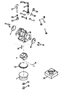 Page B Diagram and Parts List for 8893-0  Briggs and Stratton Generator
